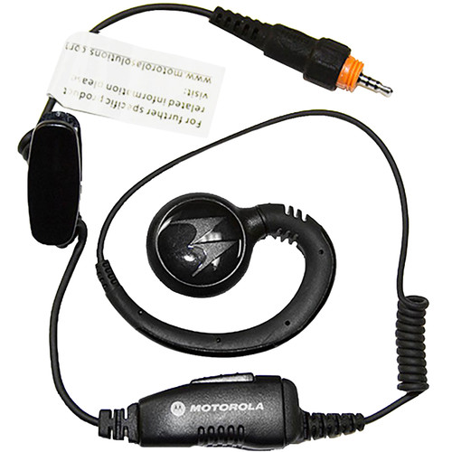 Motorola CLP Swivel Earpiece with Short Cord and In-Line PTT Mic
