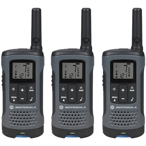 Motorola Talkabout T200 FRS/GMRS Two-Way Radios (3-Pack, Gray)