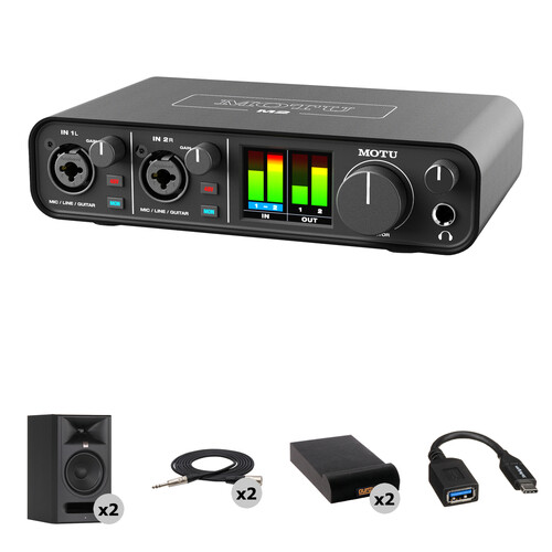 MOTU M2 USB-C Audio Interface with Mixing Kit