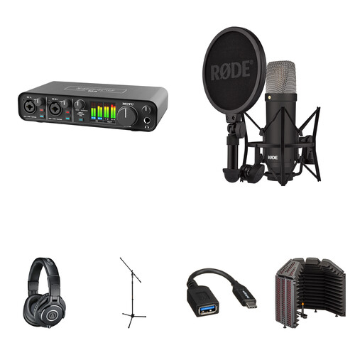 MOTU M4 USB-C Audio-MIDI Interface with Voiceover Kit