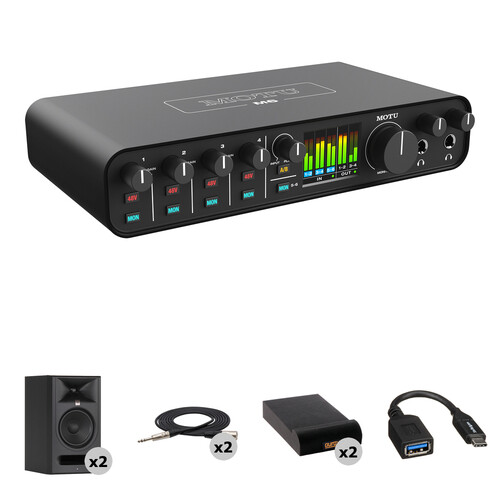MOTU M6 USB-C Audio Interface with Mixing Kit