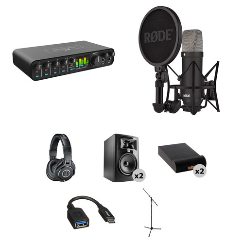 MOTU M6 USB-C Audio/MIDI Interface with Home Studio Kit