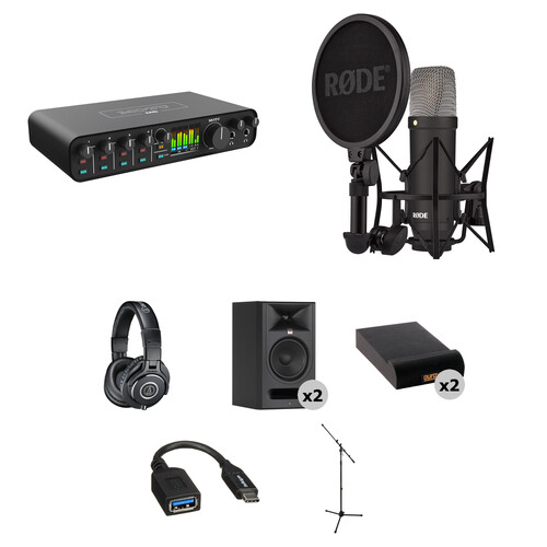 MOTU M6 USB-C Audio/MIDI Interface with Home Studio Kit