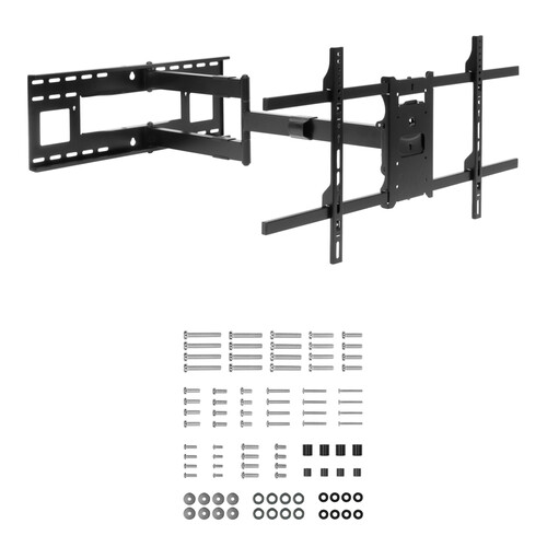 Mount-It! Full Motion Wall Mount for 42 to 80" Displays with Universal TV Mount Hardware Kit