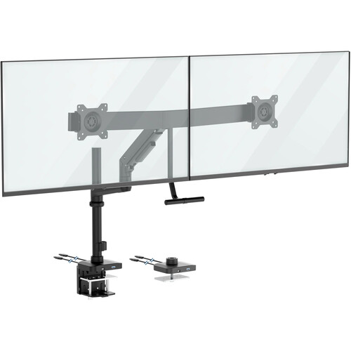 Mount-It! MI-12005 Dual-Monitor Desk Pole Mount for up to 32" Displays