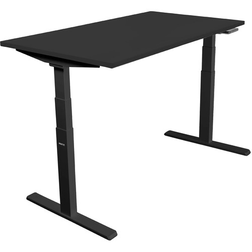Mount-It! Ultimate Dual Motor Electric Standing Desk with 55" Tabletop (Black Frame, Black Tabletop)