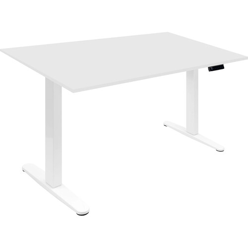 Mount-It! Electric Standing Desk with 48" Tabletop (White Frame)