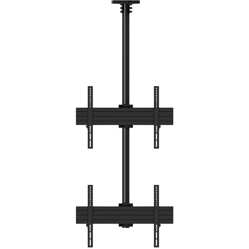Mount-It! PRO Dual-Screen Single-Pole Ceiling Mount (Top-to-Bottom)