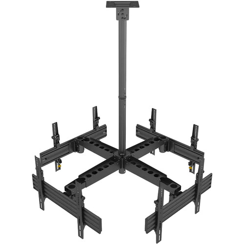 Mount-It! PRO Four-Screen Single-Pole Ceiling Mount (Four-Side)