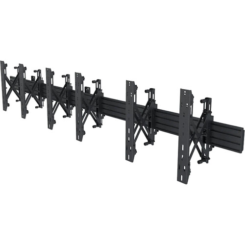 Mount-It! PRO 3 x 1 Video Wall Mount with Push-In Pop-Out Brackets