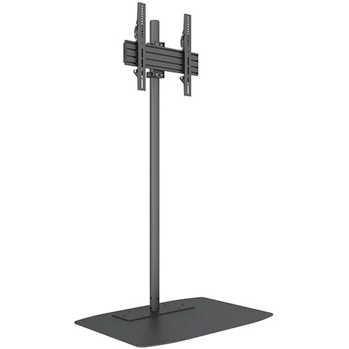 Mount-It! PRO Single-Screen Single-Pole Floor Stand with Wide Base (Tilt Mounting Bracket)