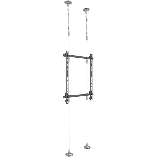 Mount-It! Single-Screen Wire-Supported Floor-to-Ceiling Mount (236.2" Wire Height)