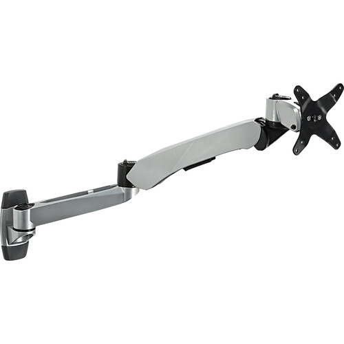 Mount-It! Full Motion Single Monitor Wall Mount with Gas Spring Arm (Silver)