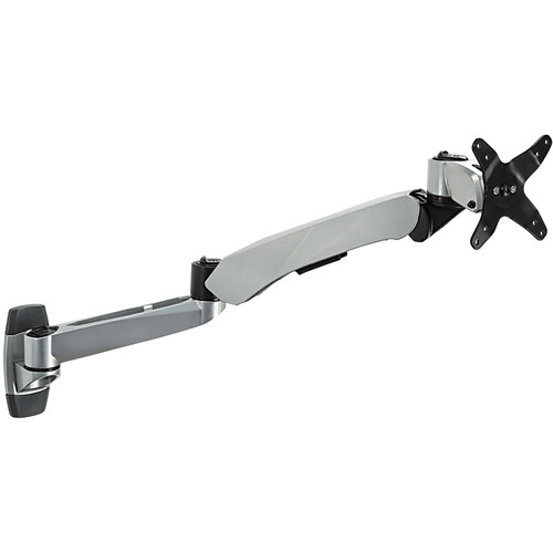 Mount-It! Full Motion Single Monitor Wall Mount with Gas Spring Arm (Black)