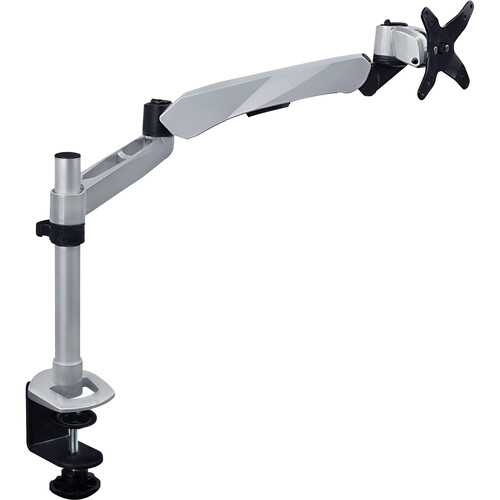 Mount-It! Full Motion Desk Mount with Gas Spring Arm for 32" Displays (Silver)