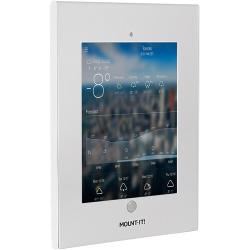 Mount-It! MI-3772W Secure Wall Mount Enclosure for 9.7" iPads (White)