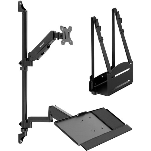 Mount-It! MI-7991 Monitor Wall Mount Workstation for Desktop CPU, Keyboard & Monitors Up to 32"