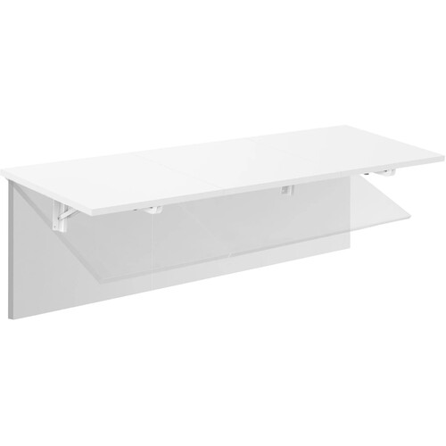 Mount-It! Wall-Mounted Drop Leaf Table/Workstation (White)