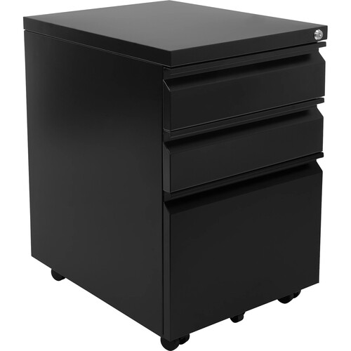 Mount-It! Mobile File Cabinet With 3 Drawers (Black)