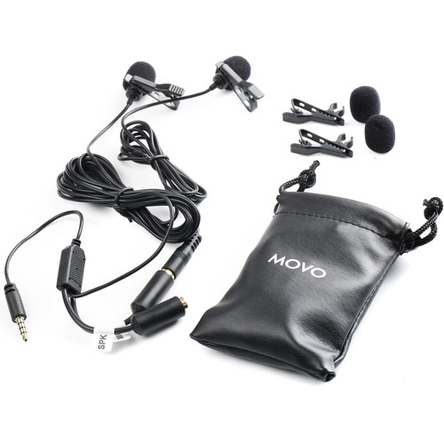 Movo Photo PM20-S Dual Lavalier Microphone Interview System