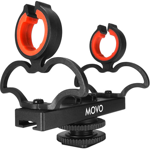 Movo Photo SM6 Dual Shockmount for Shotgun Microphones
