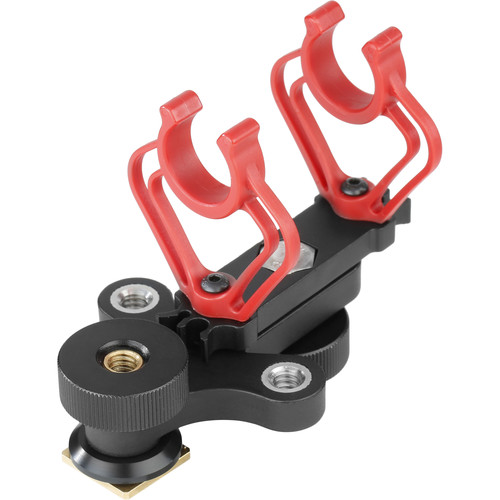 Movo Photo Microphone Shockmount with Camera Shoe & Swivel Bracket
