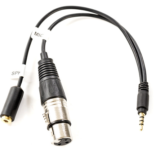 Movo Photo TCB2 XLR Female Microphone to 3.5mm TRRS Male Smartphone Adapter
