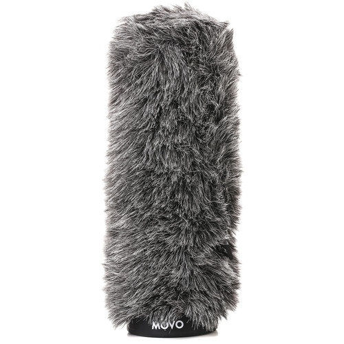 Movo Photo WS-G300 Furry Rigid Windscreen for Microphones up to 11.8" Long and 18 to 23mm in Diameter (Dark Gray)