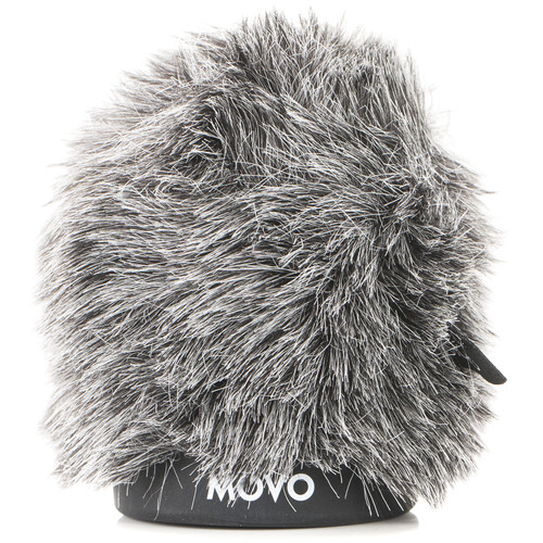 Movo Photo WS-G60 Furry Rigid Windscreen for Microphones up to 2.3" Long and 18 to 23mm in Diameter (Dark Gray)