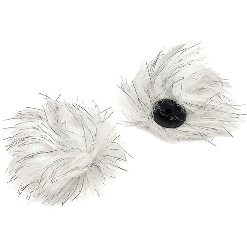 Movo Photo WS-RD10 Furry Windscreen for 10mm Lavalier Microphones (Set of 2)