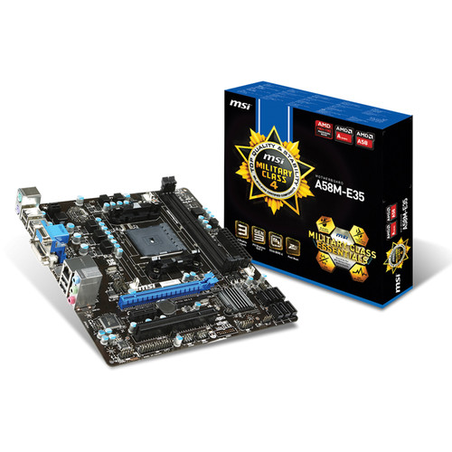 MSI A58M-E35 AMD A58 FM2+ Micro ATX Desktop Motherboard