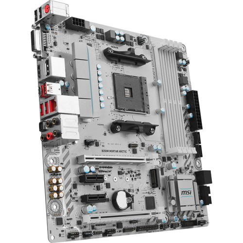 MSI B350M Mortar Arctic AM4 Micro-ATX B350M MORTAR ARCTIC B&H