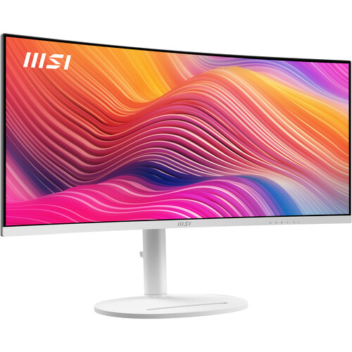 MSI Dual Modern MD342CQPW 34" 1440p HDR 120 Hz Ultrawide Curved Monitor Kit (White)