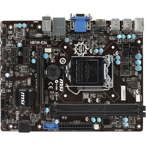 MSI H81M-E34 Desktop Motherboard