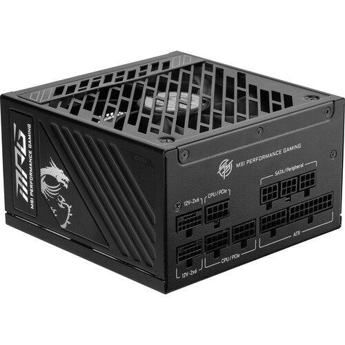 MSI MPG A850GS PCIE5 850W 80 PLUS Gold Modular Power Supply