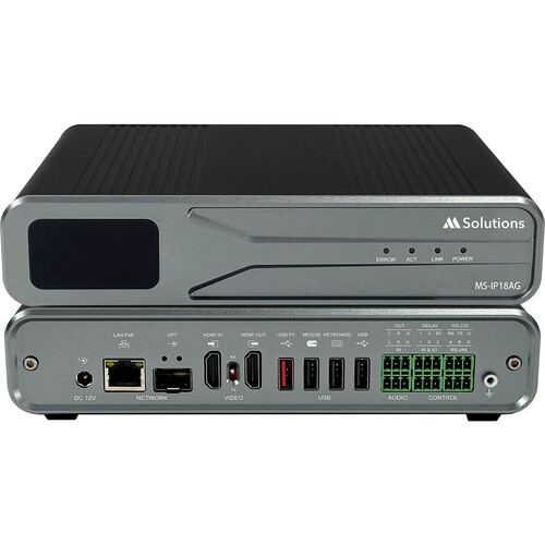 MSolutions MS-IP18AG 4K/60 4:2:0 HDMI 2.0 KVM over IP Transceiver