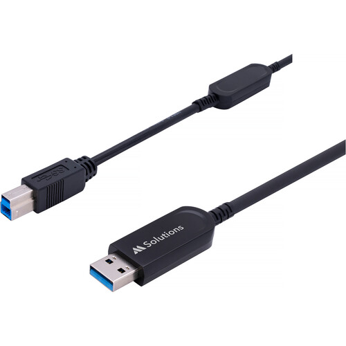 MSolutions USB-A to USB-B AOC Cable (100')