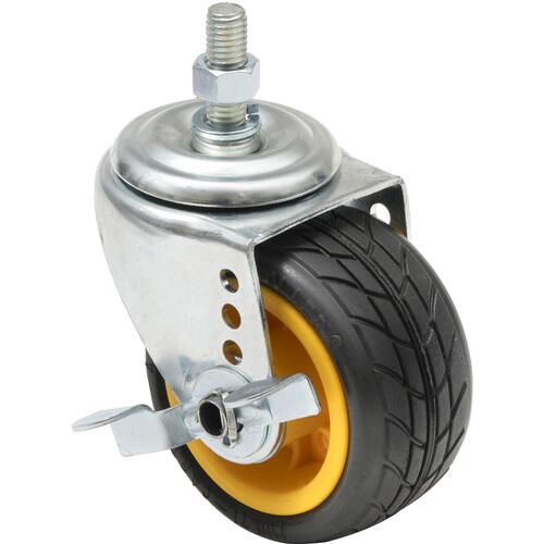 RockNRoller Multi-Cart 4 x 2" Ground Glider Caster with Brake (2-Pack)