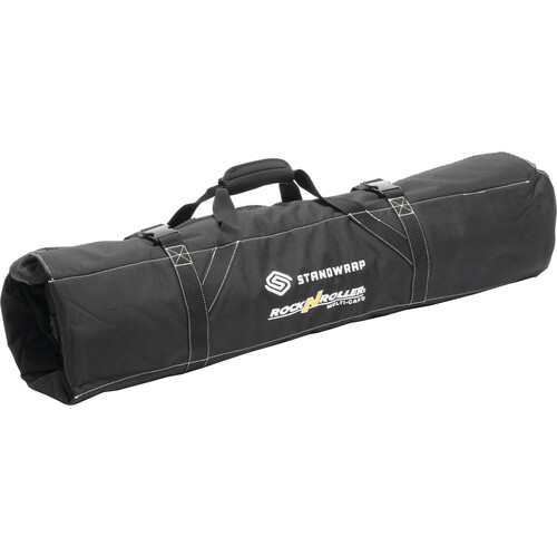 RockNRoller Multi-Cart StandWrap 4-Pocket Roll Up Accessory Bag (Black, Small)