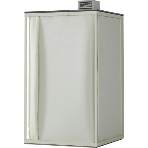 MUSICUS B-Free 2.0 Portable Vocal Isolation Booth (Ivory, Small)
