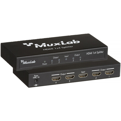MuxLab 1x4 UHD 4K HDMI Splitter