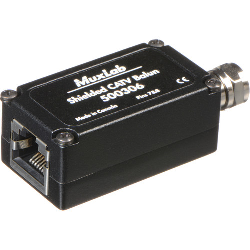 MuxLab Shielded CATV Balun (2-Pack)