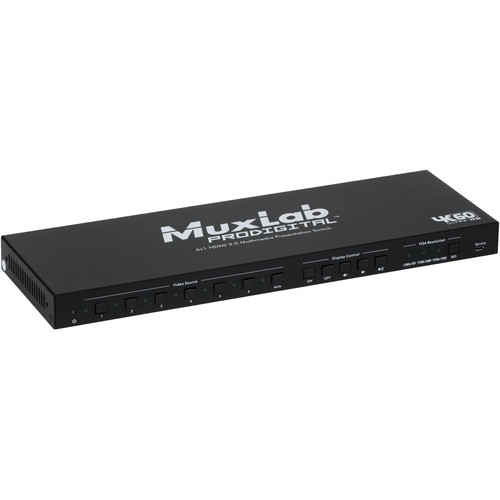 MuxLab 6x1 HDMI 2.0 Multimedia Presentation Switch
