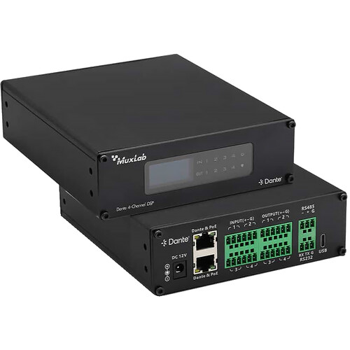 MuxLab Dante 4-Channel Audio DSP (V2)