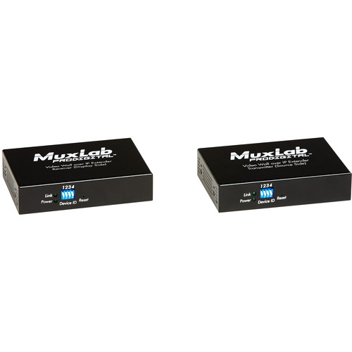 MuxLab HDMI / RS232 over IP Video Wall Extender Kit with PoE (330')