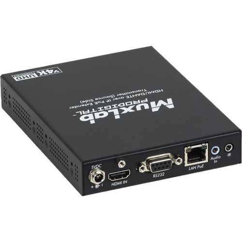 MuxLab 4K HDMI/Dante over IP PoE Transmitter