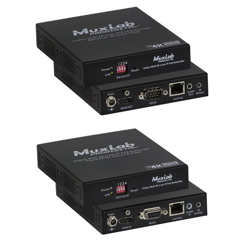 MuxLab Video Wall 4K HDMI over IP Extender Kit