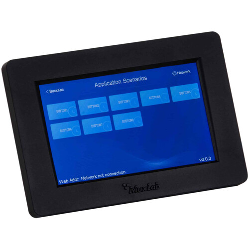 MuxLab 5" Touch Control Panel with PoE (Black)