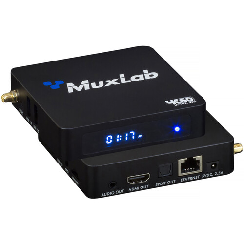 MuxLab HDMI over IP Receiver with Signage Player