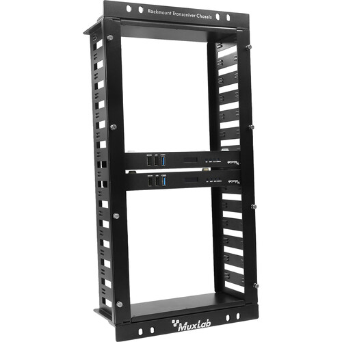 MuxLab 14-Port Rackmount Transceiver Chassis (5.5 RU)